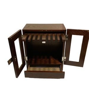 Large Wooden Mini Armoire Jewelrt Hanger Box!